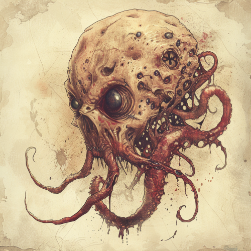 Spooky dream horror creature monster