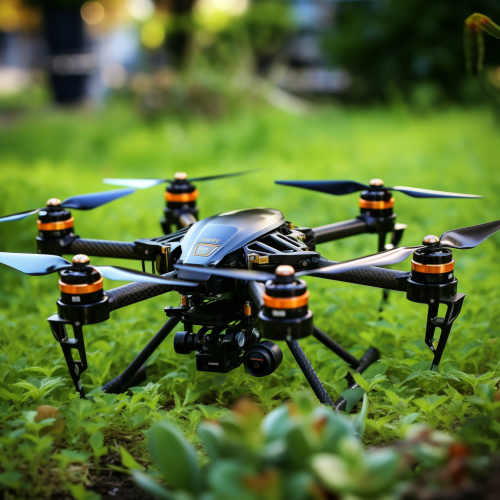 Drone with Air and Ground Capability, Bee-Like Design