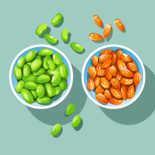 Comparison of Edamame Beans and Almonds