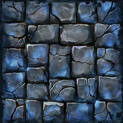 Dungeon stone texture cracked blue