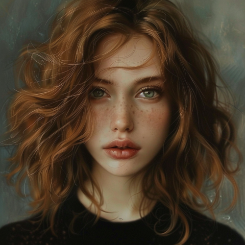 Woman longer hair duplicate