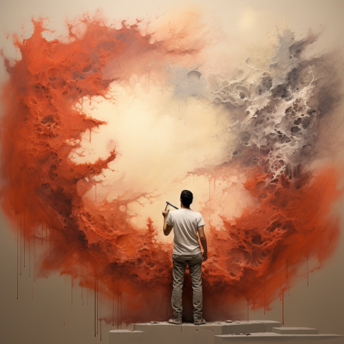 Dusty wall pattern brush painting Dusty wall pattern brush painting