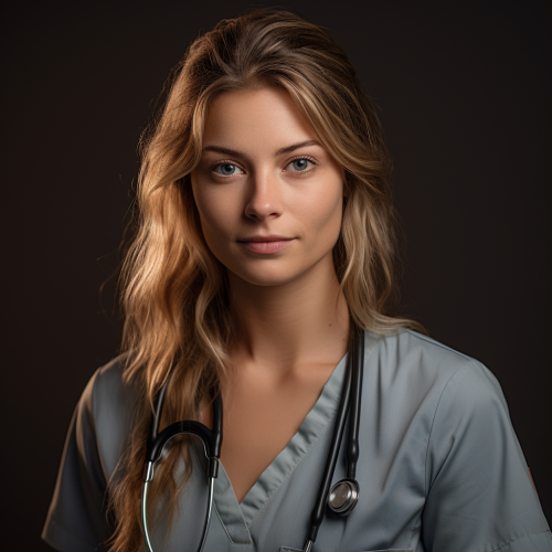 Dutch medical assistant smiling photo