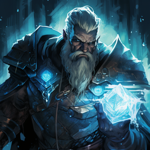 Powerful Dwarven King in Battle