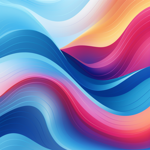 Vibrant abstract waves vector design