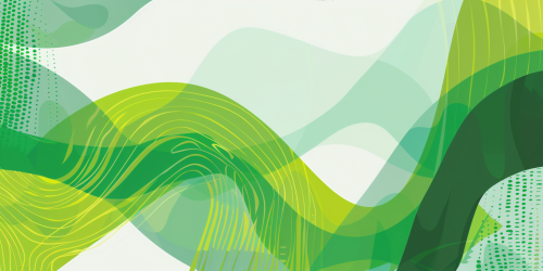 Eco-friendly abstract design banner template