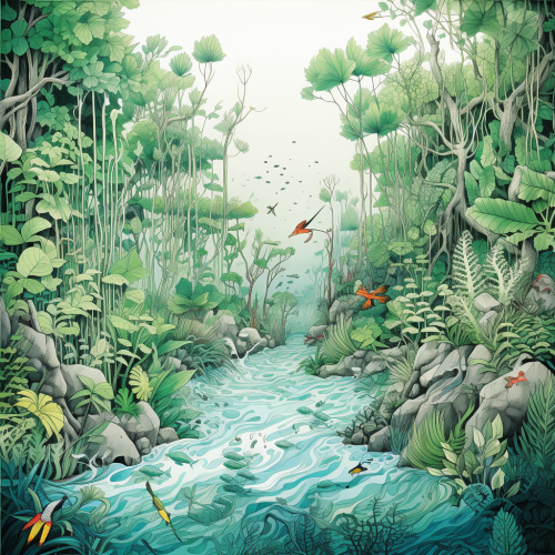 Illustration of an Ecosystem Jungle