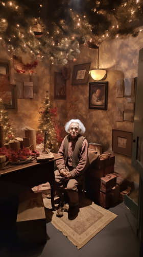 Einstein hiding gifts in 4D