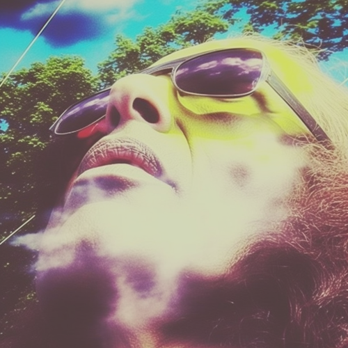 Electric vaporwave vintage western dead cowboys