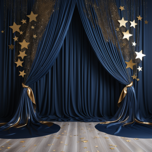 Elegant navy blue prom background