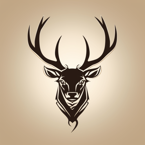 Elk Head Logo Vector Graphic
