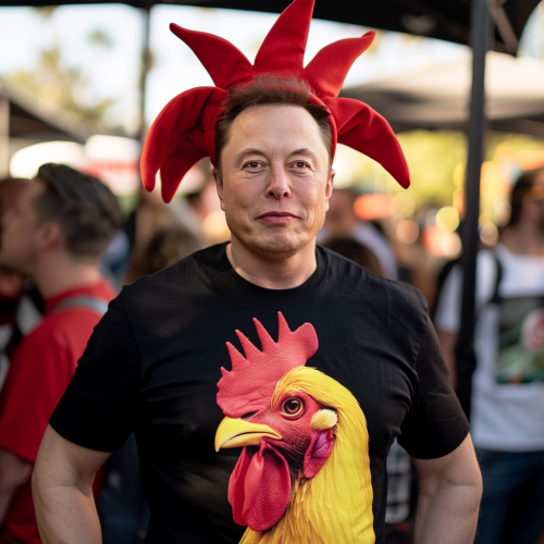 Elon Musk Chicken Suit Sam Altman