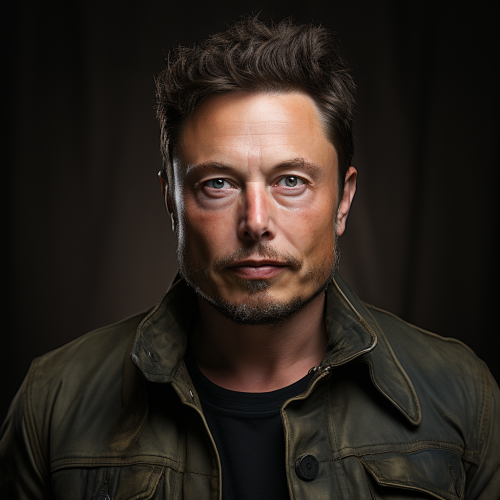 Portrait of Elon Musk by Hasselblad