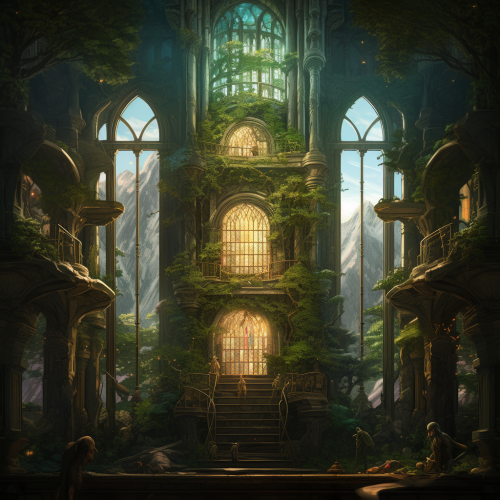 Image of a majestic Elven Mage Tower