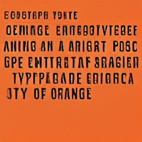 Orange Emigre VGC Typeface Image