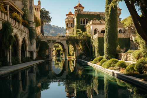 Emperor enjoying his luxurious lifestyle at San Simeon