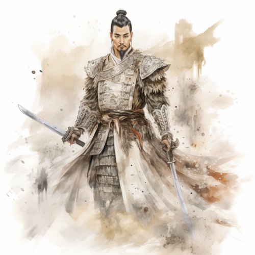 Emperor of the Three Kingdoms in a Palace