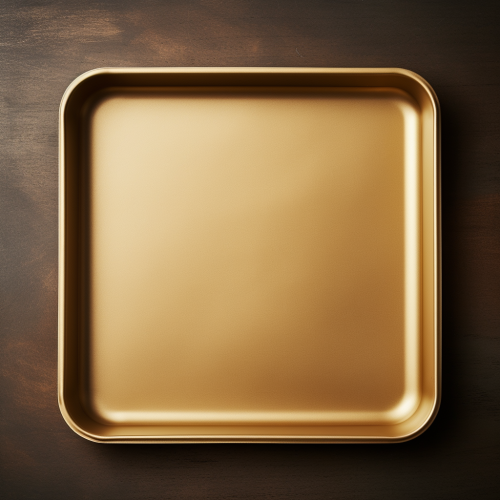 Elegant gold baking tray for all your baking needs