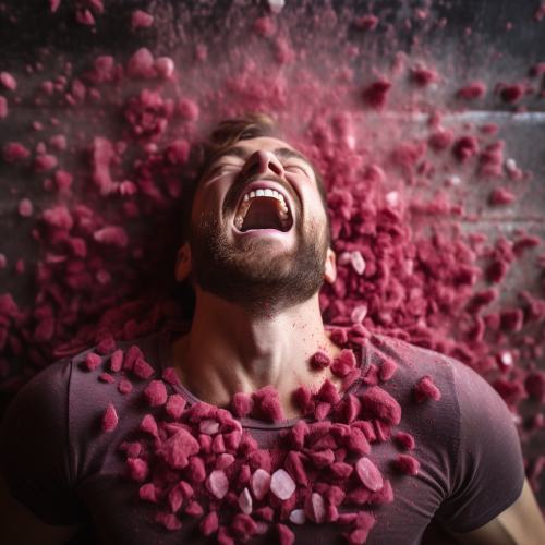Person feeling energetic after consuming beetroot powder pills