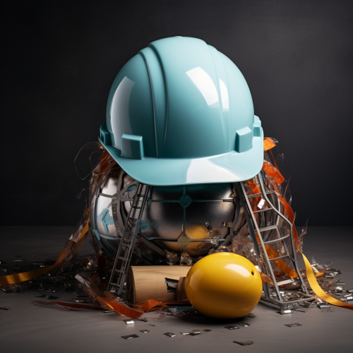Engineering hard hat from easter egg