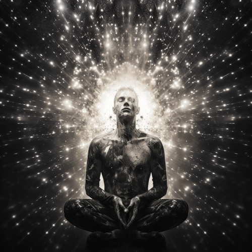 Ephemeral male star god in cosmic universe Ephemeral male star god in cosmic universe