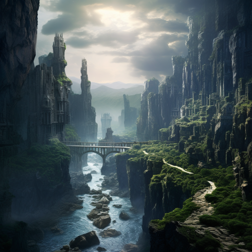 Dramatic Epic Locations in D+D Fantasy World