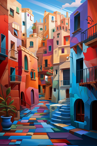 Eraclea Italy Snow Ice Cubist Art Eraclea Italy Snow Ice Cubist Art