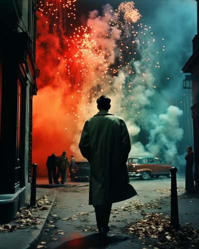Erik Schliemann in vibrant Paris street scene