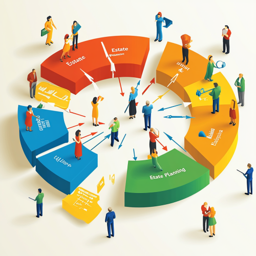 Estate Planning Process Flow Infographic