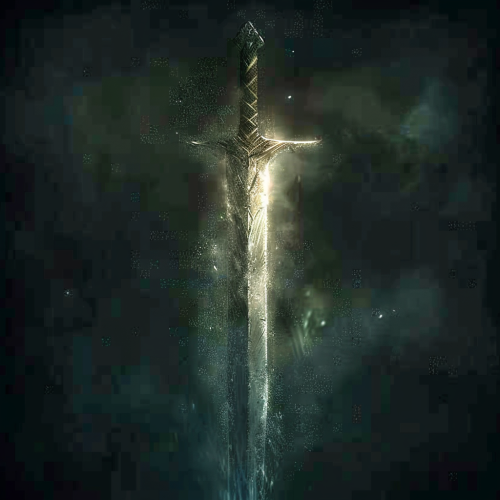 Notched blade fantasy art icon