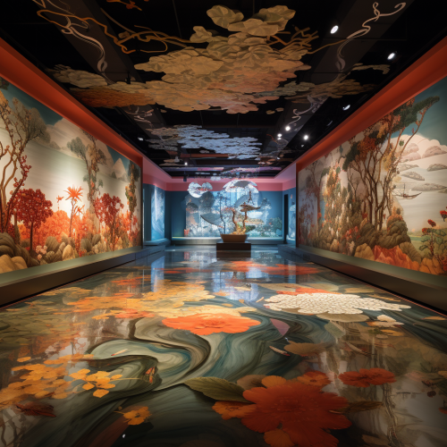 Chinese culture exhibition space Chinese culture exhibition space