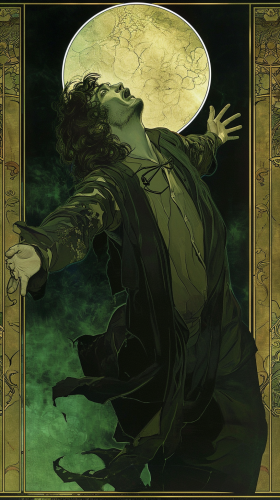 Exorcist Movie Poster Painted by Mucha