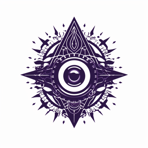 Eye Providence Ninja Shuriken Illustration