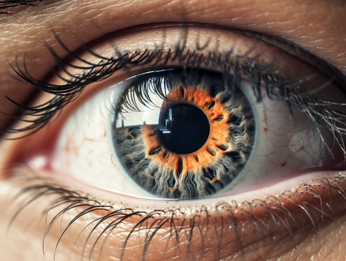 Eye Shades in Gray and Orange