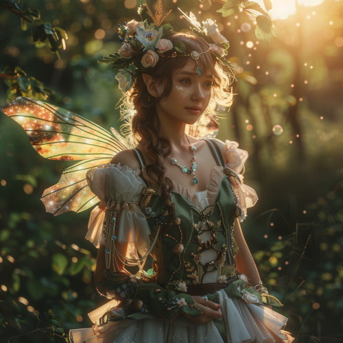 Woman Fairy Forest Fantasy Art