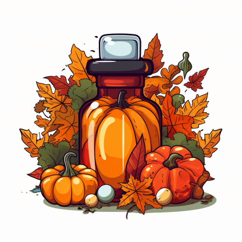 Fall-themed Cartoon Propofol Medicine Bottle