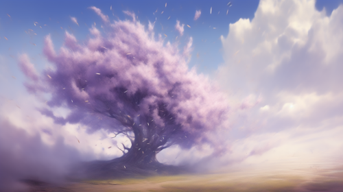 Sky falling petals wind cloud Sky falling petals wind cloud