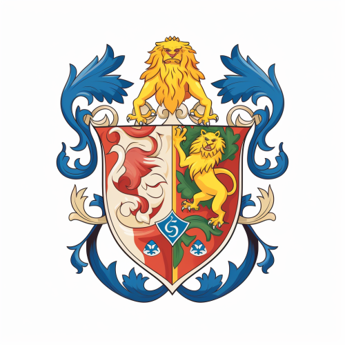 Family crest with sharp lines