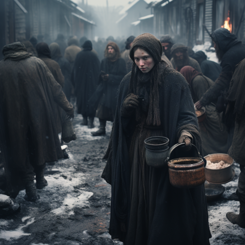 Famine Winter with Hungry People