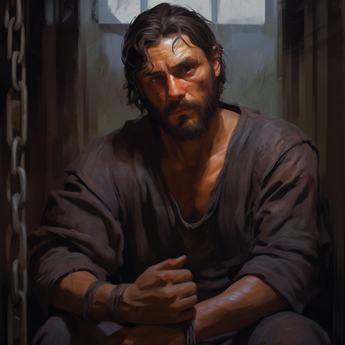 male prisoner artwork fantasy portrait