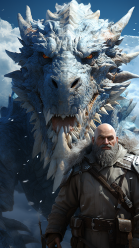 Dragon-Ostrich Creature Saddle