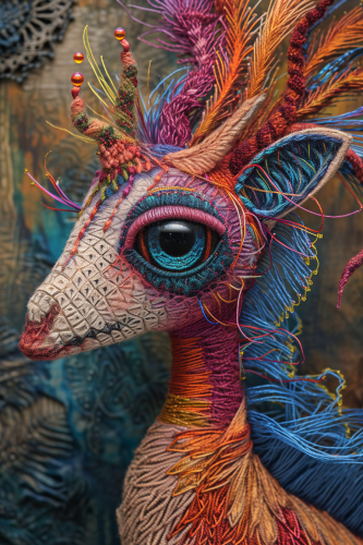 Colorful Sci-Fi Creature Artwork