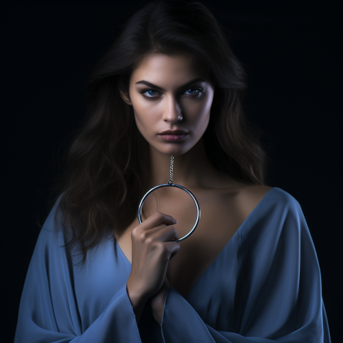 Fashion photo with ring flash