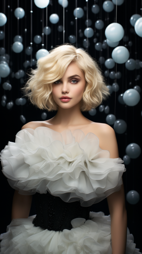 Fashion photography in dark matter inverse lighting