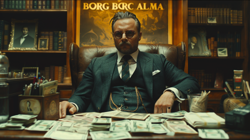 Wealthy Russian Oligarch Office Scene