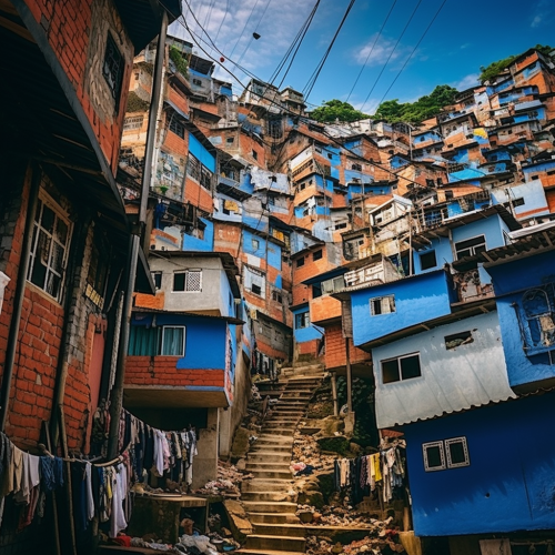 Children in Brazilian Favela Amidst Sewage Problems Children in Brazilian Favela Amidst Sewage Problems