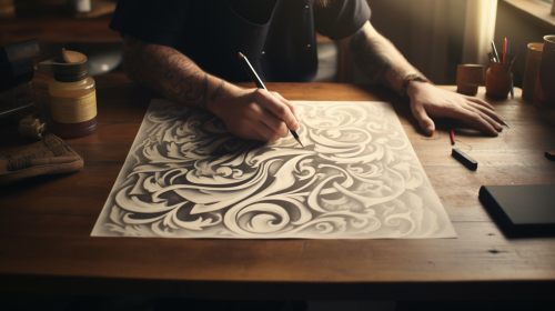 Fear Calligraphy Character