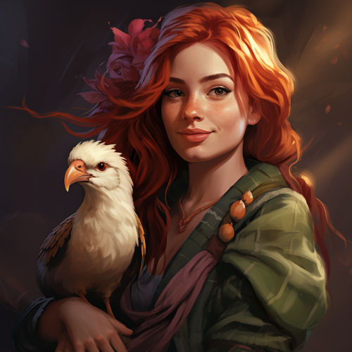 Portrait of a Silly Female Druid