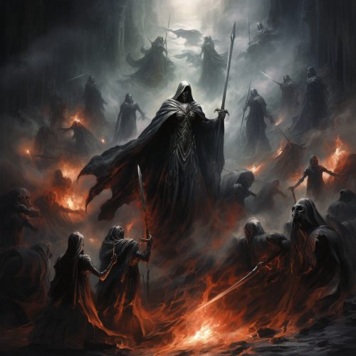 Female Knights Battling Demons in Hell  ?️