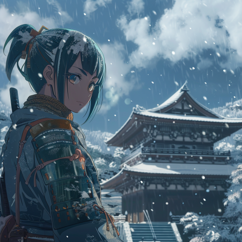 Female Samurai God Anime Character